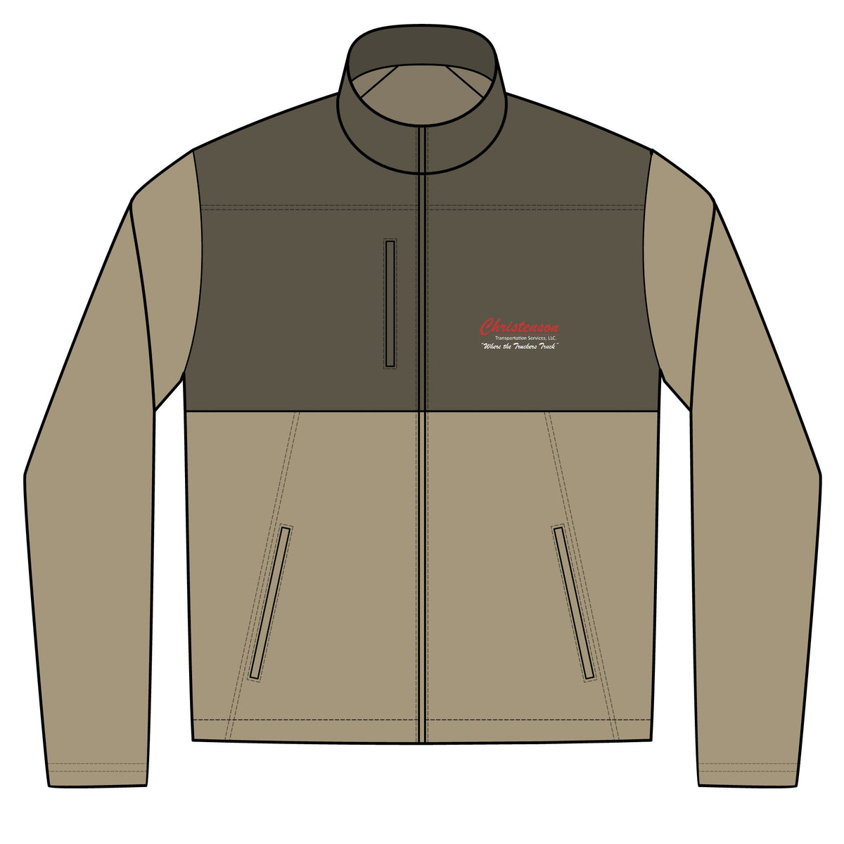 Realtree Colorblock Soft Shell Jacket — Embroidered Outdoor Windbreaker