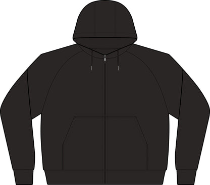 Varsity Fleece Full‑Zip Hooded Jacket — Sport-Wick Performance Zip Hoodie