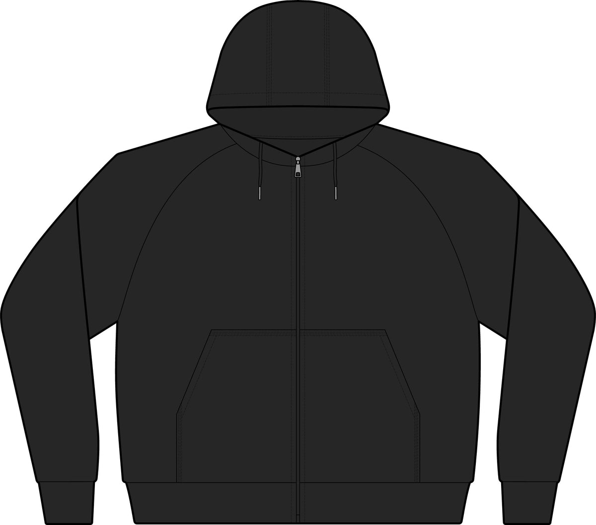 Varsity Fleece Full‑Zip Hooded Jacket — Sport-Wick Performance Zip Hoodie