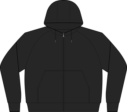 Varsity Fleece Full‑Zip Hooded Jacket — Sport-Wick Performance Zip Hoodie