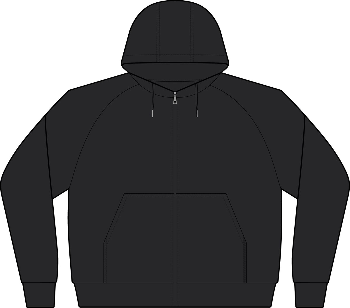 Varsity Fleece Full‑Zip Hooded Jacket — Sport-Wick Performance Zip Hoodie