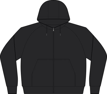 Varsity Fleece Full‑Zip Hooded Jacket — Sport-Wick Performance Zip Hoodie