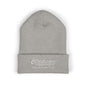 Embroidered Cuffed Beanie — "Christenson" Retro Script Winter Hat