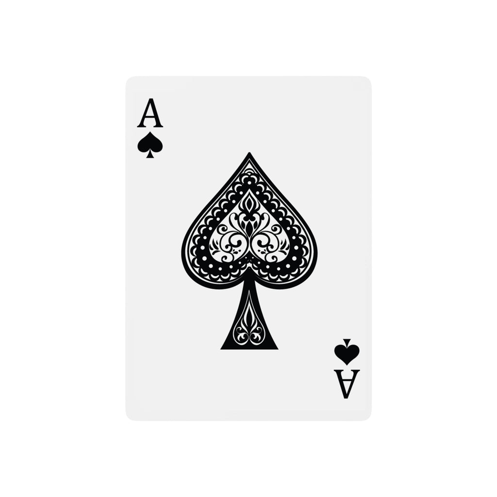 Luxury Poker Playing Cards - Elegant Ace of Spades Design