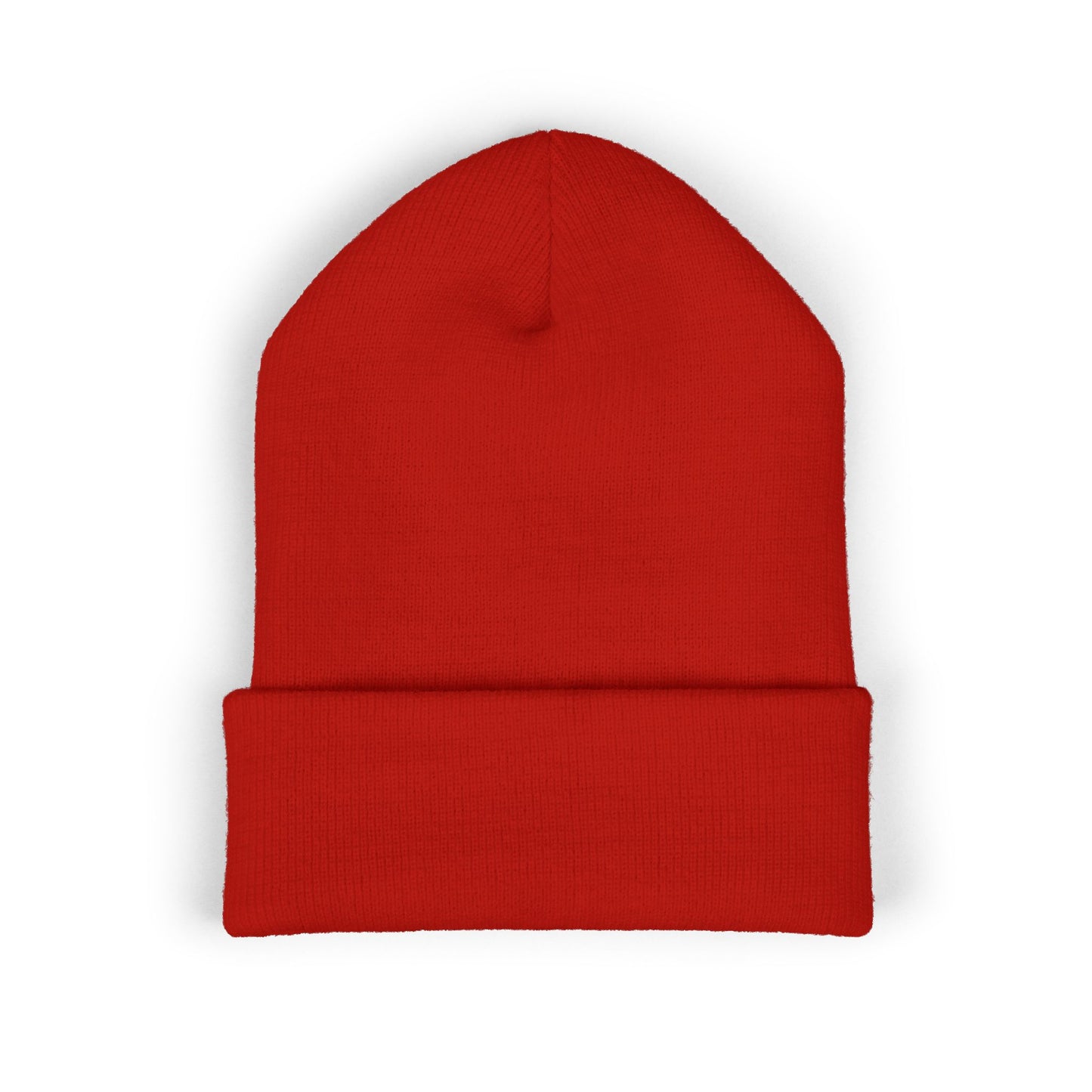 Embroidered Cuffed Beanie — "Christenson" Retro Script Winter Hat