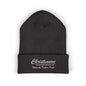 Embroidered Cuffed Beanie — "Christenson" Retro Script Winter Hat