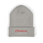 Embroidered 'Christenson' Cuffed Beanie - Personalized Name Knit Hat