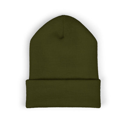 Embroidered 'Christenson' Cuffed Beanie - Personalized Name Knit Hat
