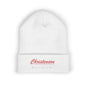 Embroidered 'Christenson' Cuffed Beanie - Personalized Name Knit Hat
