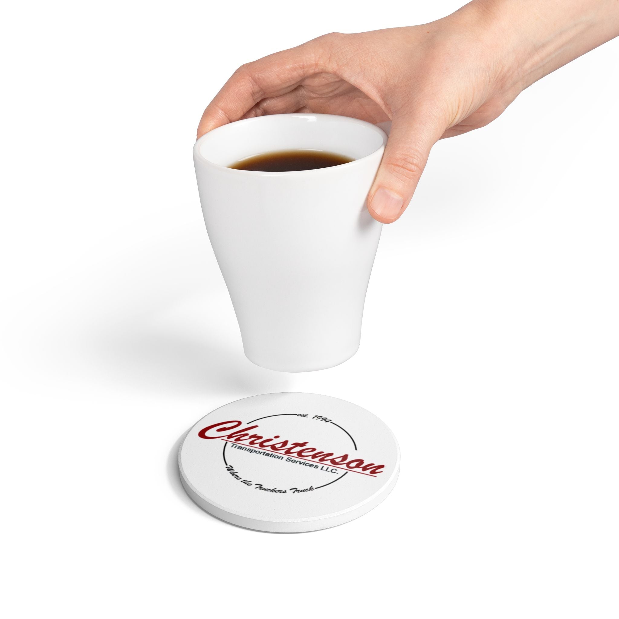 Personalized Ceramic Coaster - Custom Logo Coasters for Gifts, Home Decor, Barware, Office Supplies, Coaster Set