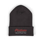 Embroidered 'Christenson' Cuffed Beanie - Personalized Name Knit Hat