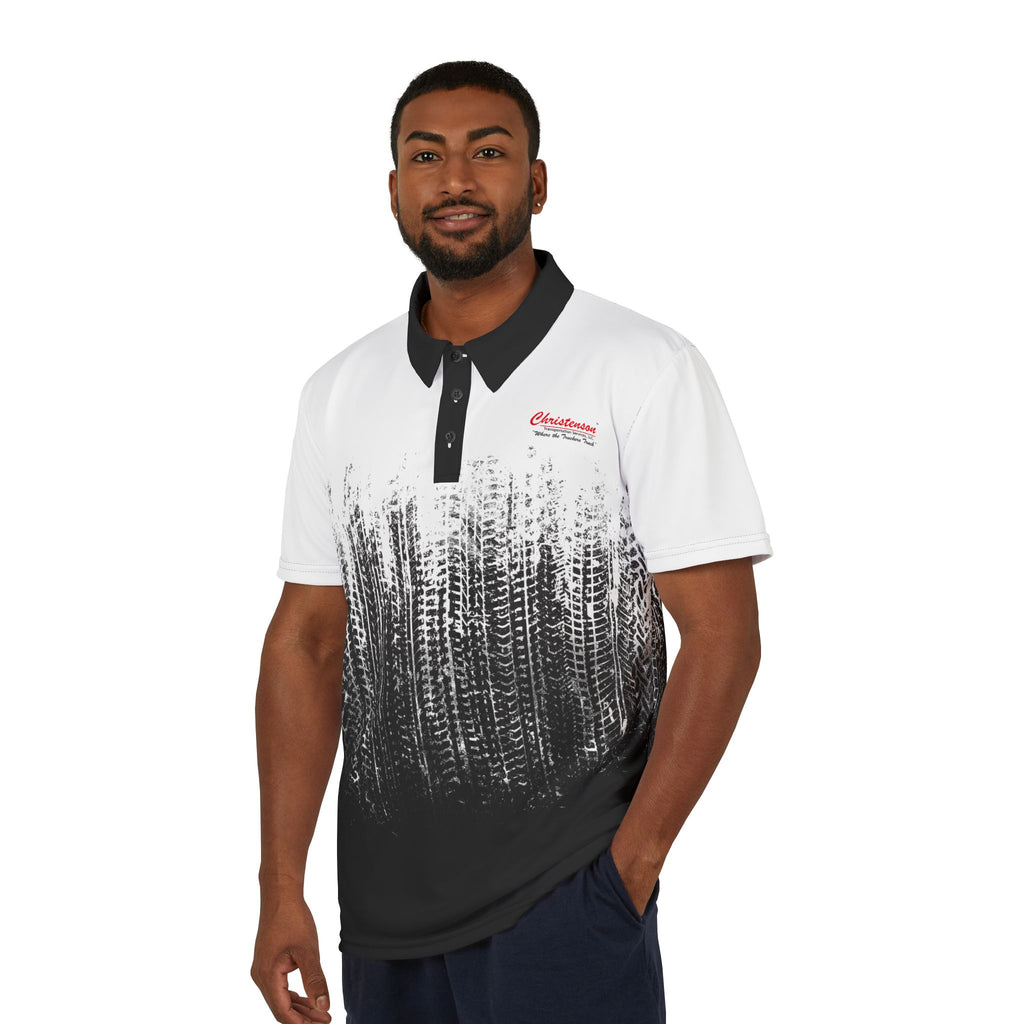 Ombre Tire Tread Polo