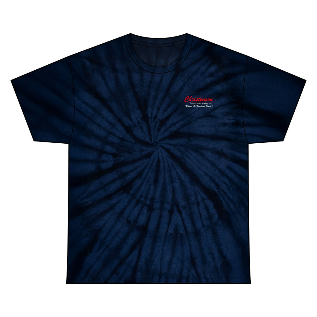 Unisex Tie Dye Cotton Tee, Navy