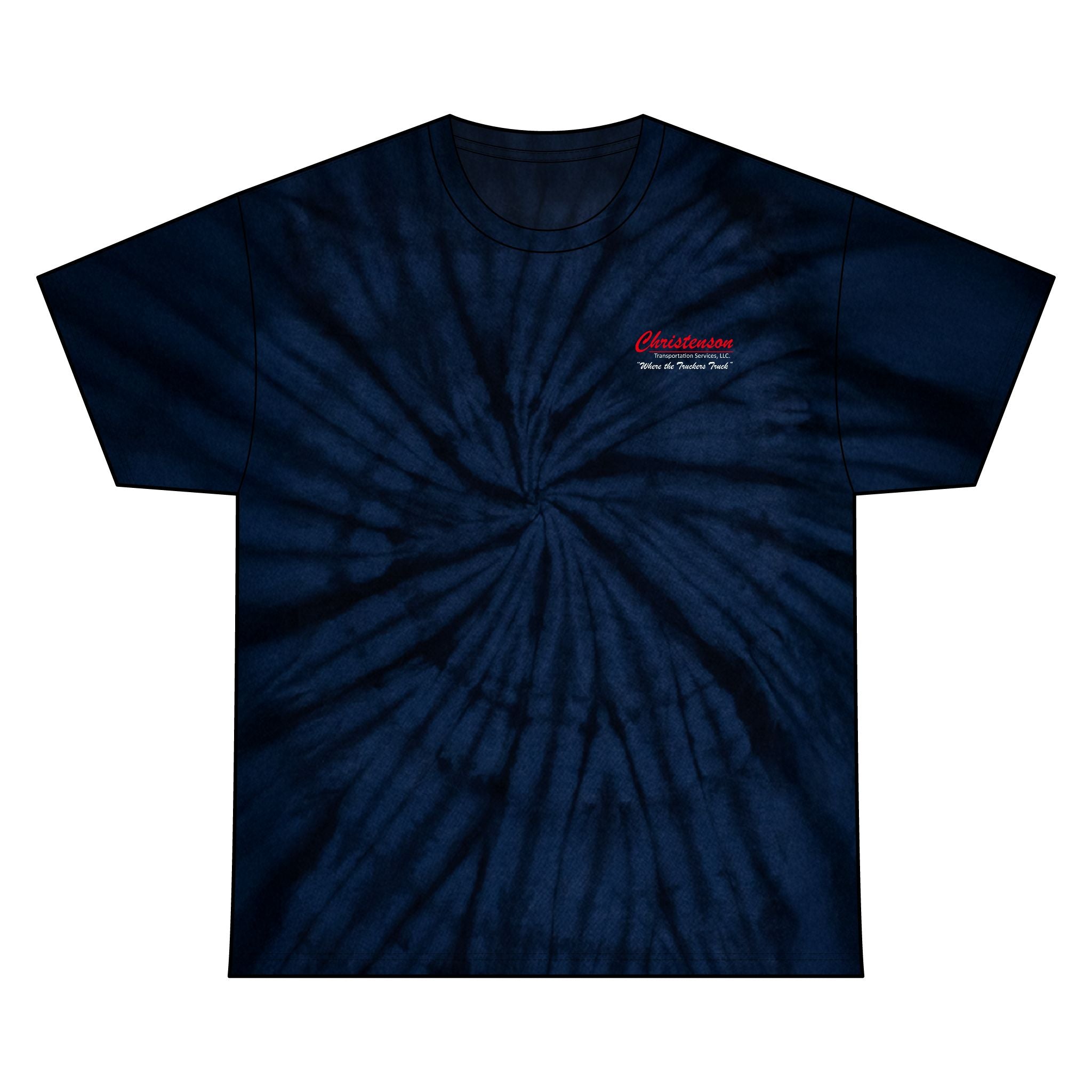 Unisex Tie Dye Cotton Tee, Navy