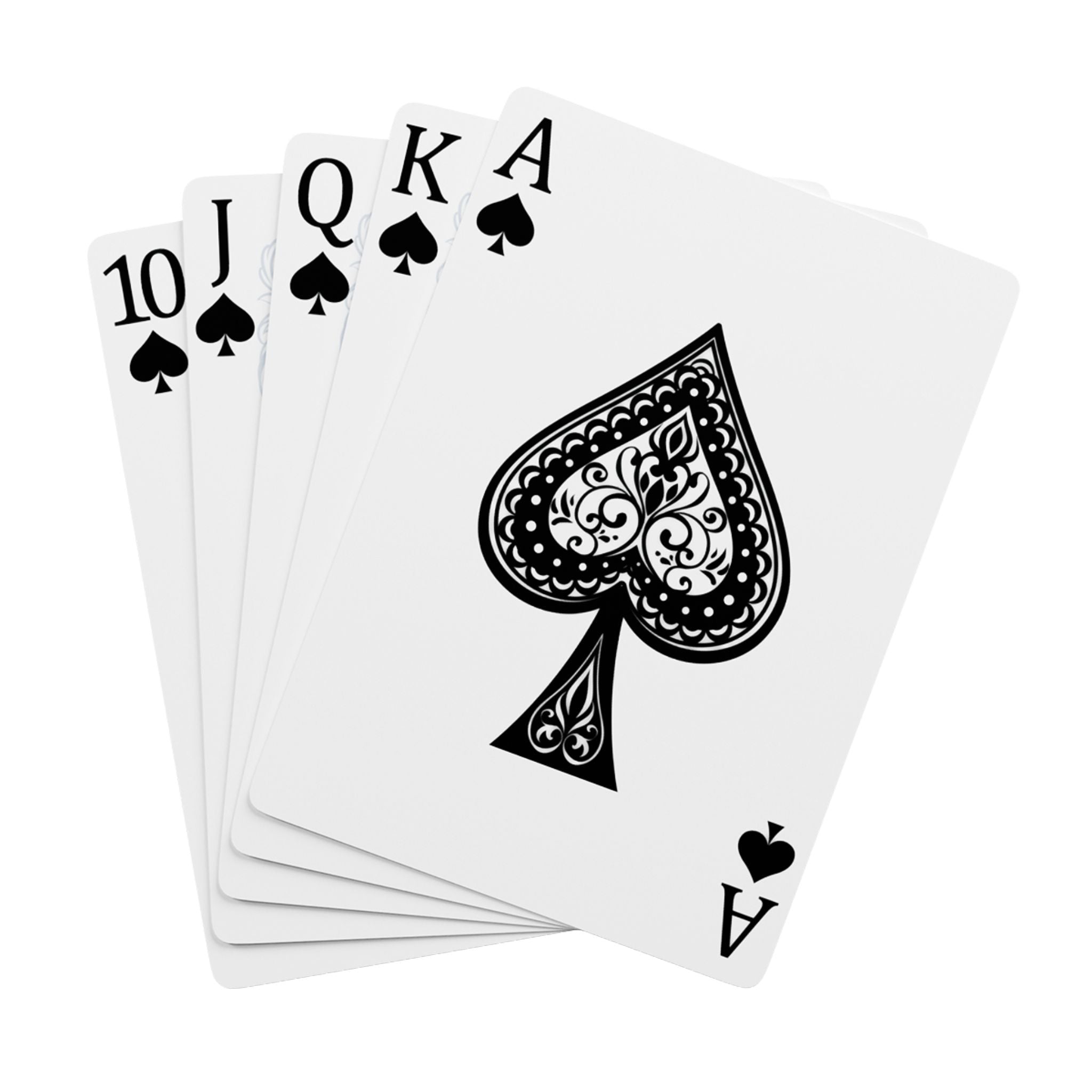 Luxury Poker Playing Cards - Elegant Ace of Spades Design