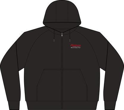 Varsity Fleece Full‑Zip Hooded Jacket — Sport-Wick Performance Zip Hoodie