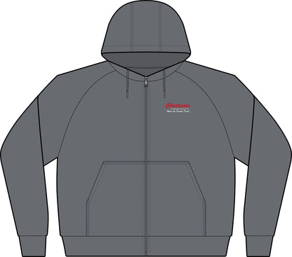 Varsity Fleece Full‑Zip Hooded Jacket — Sport-Wick Performance Zip Hoodie