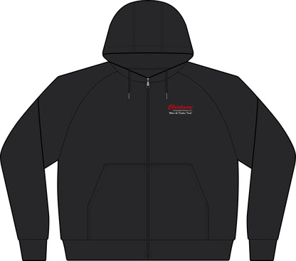 Varsity Fleece Full‑Zip Hooded Jacket — Sport-Wick Performance Zip Hoodie