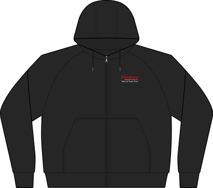 Varsity Fleece Full‑Zip Hooded Jacket — Sport-Wick Performance Zip Hoodie