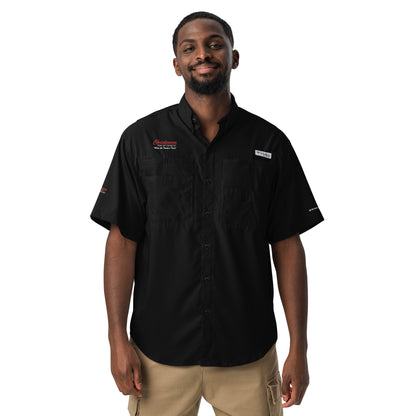 Men’s Embroidered Columbia short sleeve button shirt