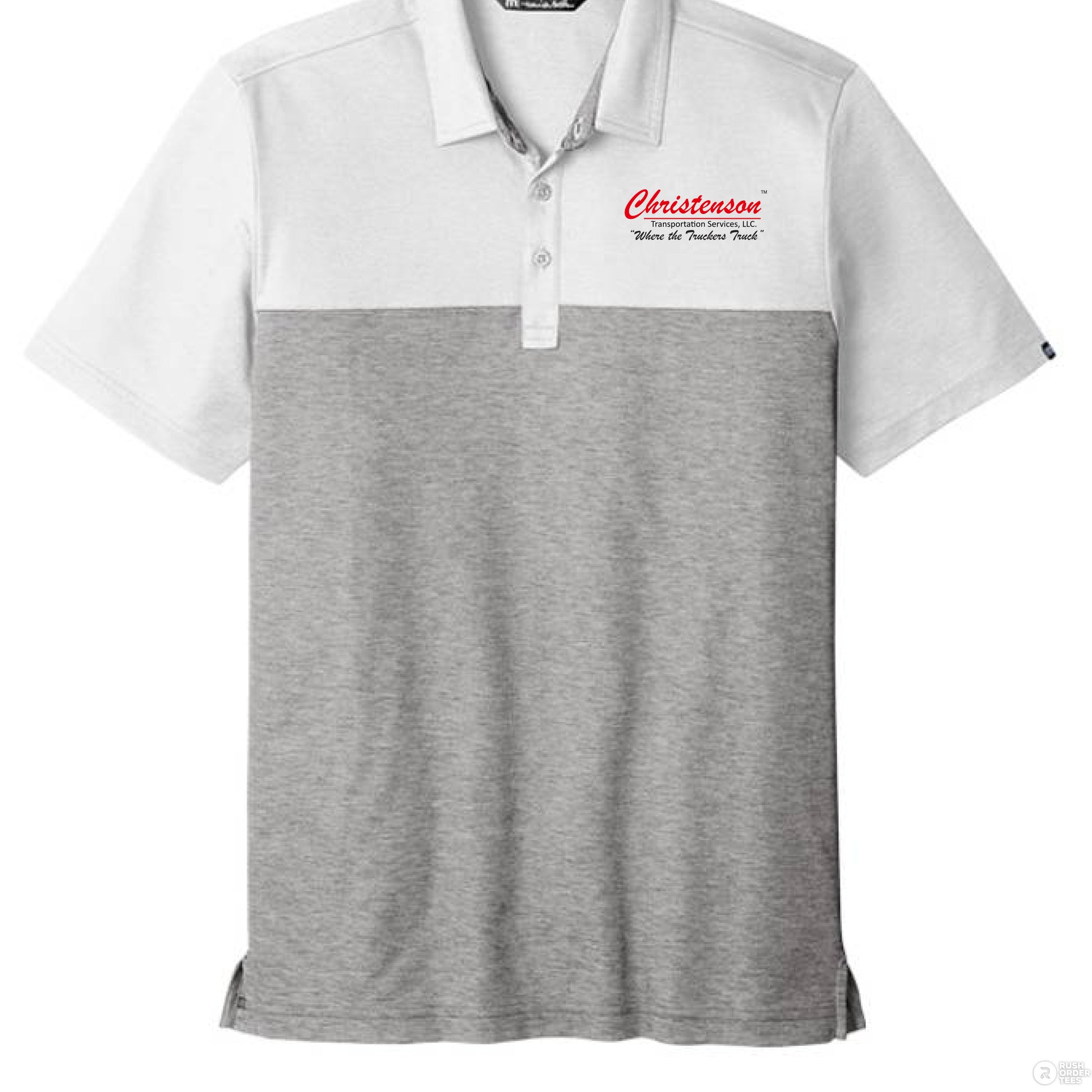 White/ Quiet Shade Grey Heather - FRONT