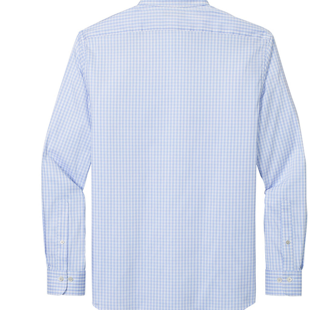 Newport Blue/ Pearl Pink Fine Check - BACK