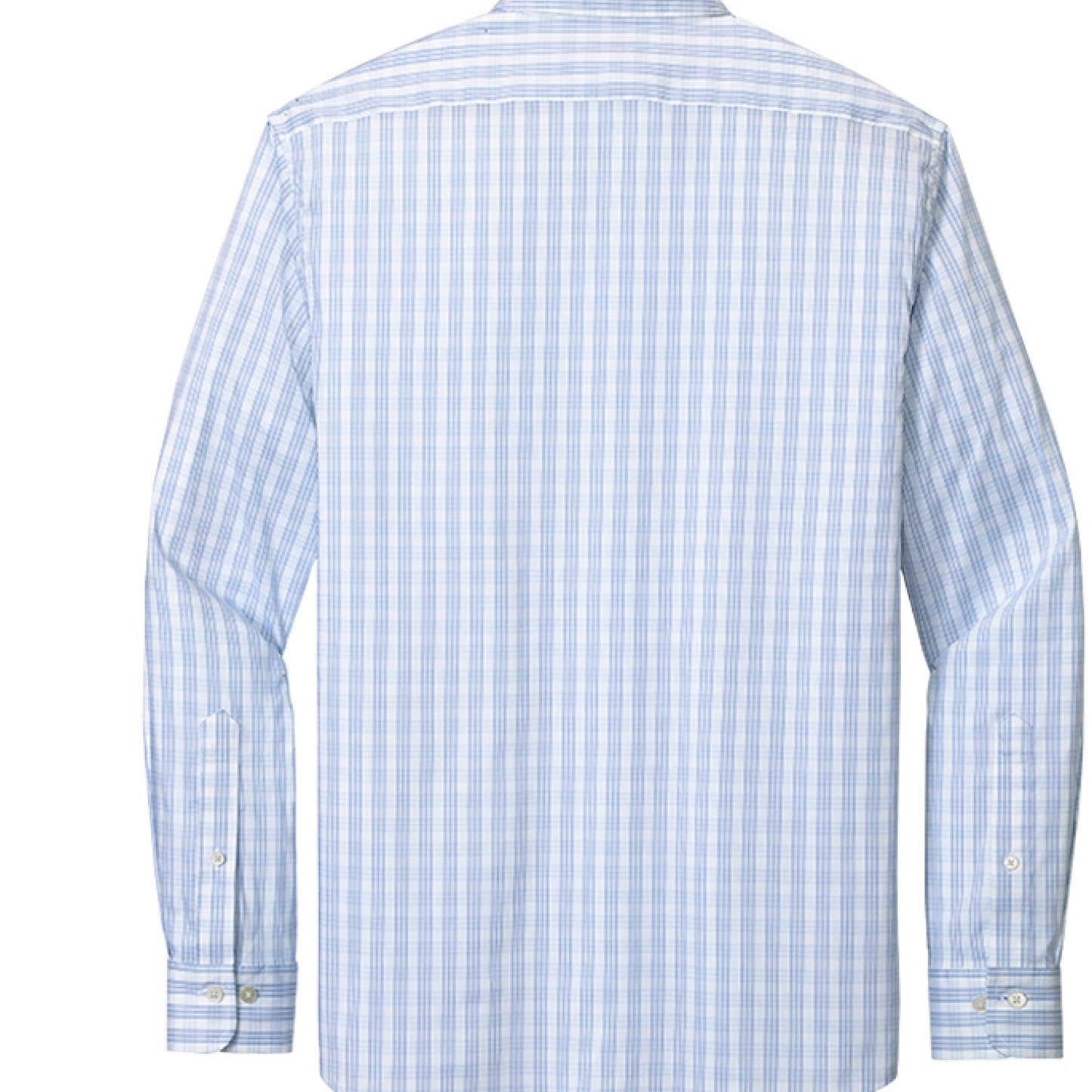 White/ Newport Blue Grid Check - BACK