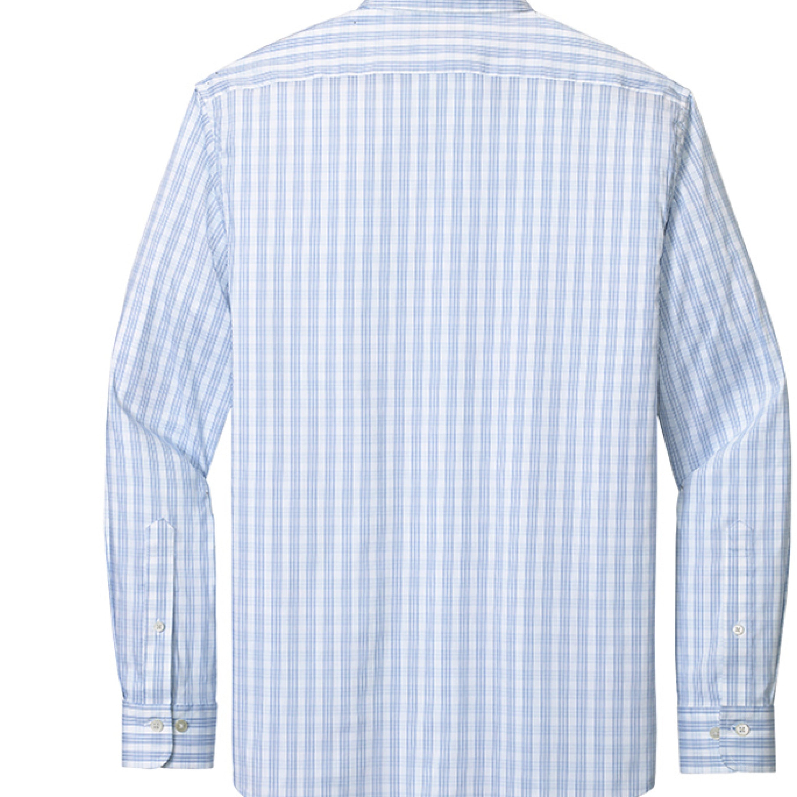 White/ Newport Blue Grid Check - BACK