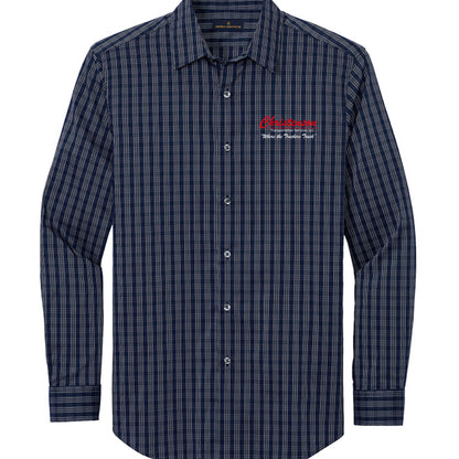 Navy Blazer/ White Grid Check - FRONT