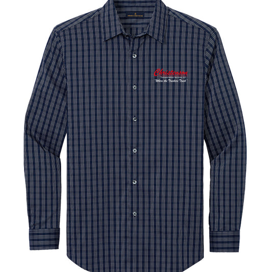 Navy Blazer/ White Grid Check - FRONT