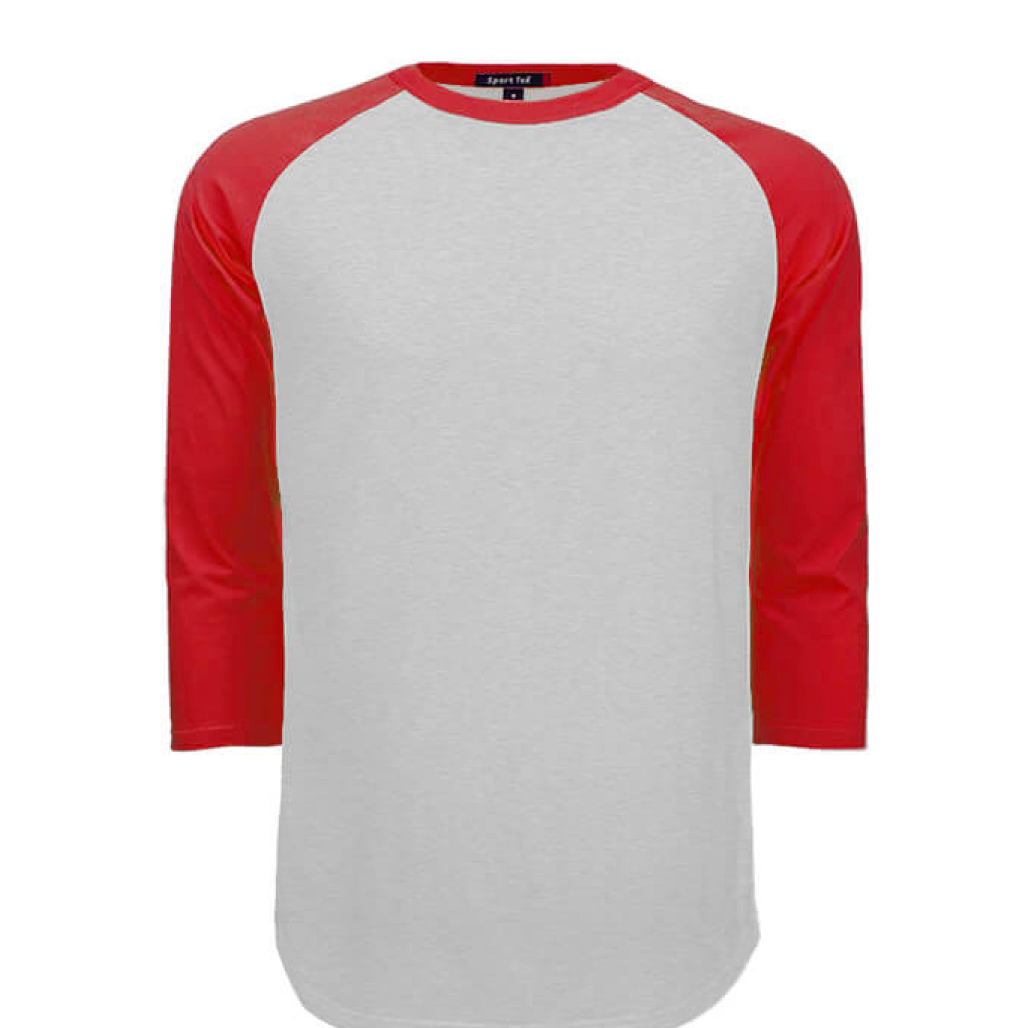 HEATHER GREY / RED - FRONT